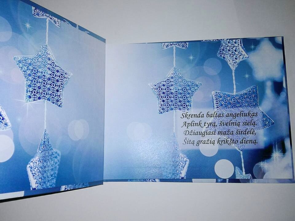 Krikštynų knyga su spaudos viršeliu A4 formato "Žvaigždės"