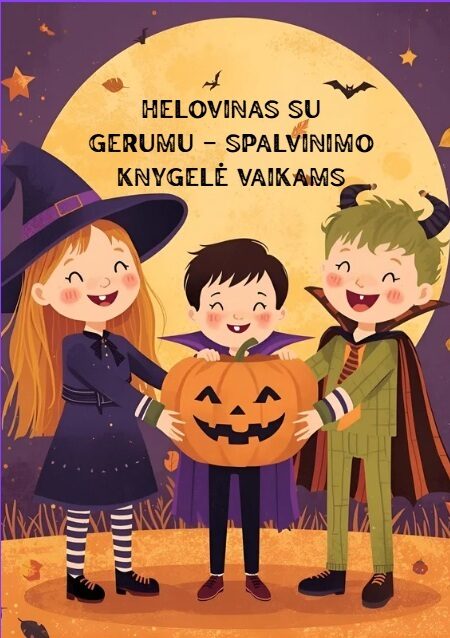 Atspausdinta Helovinas su gerumu – Spalvinimo knygelė vaikams