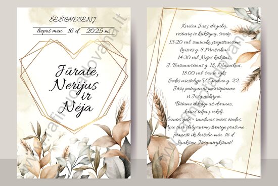 Elektroninis kvietimas Nr.10 (yra pasirinkimas ir spausdintas)