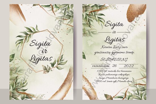 Elektroninis kvietimas Nr.8 (yra pasirinkimas ir spausdintas)