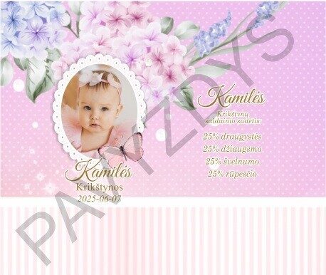 Krikštynų saldainio popierėlis Nr. 7