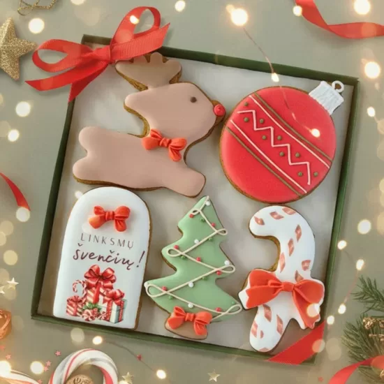 Elnias linki: „Linksmų švenčių!”, 5 meduoliai dėžutėje