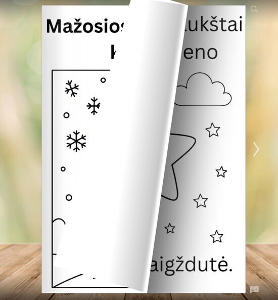 Skaitmeninė spalvinimo knygelė Mažosios žvaigždutės kelionė (PDF, 12 puslapių)