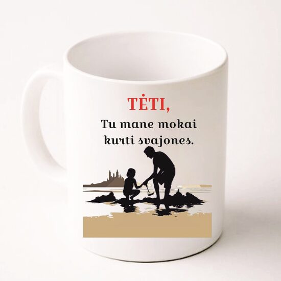 Puodelis su spauda - ... kurti svajones