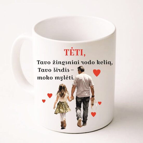 Puodelis su spauda - ...moko mylėti