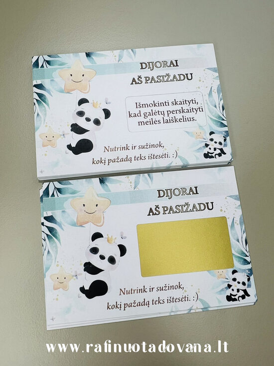 Krikštynų nutrinami pasižadėjimai Panda