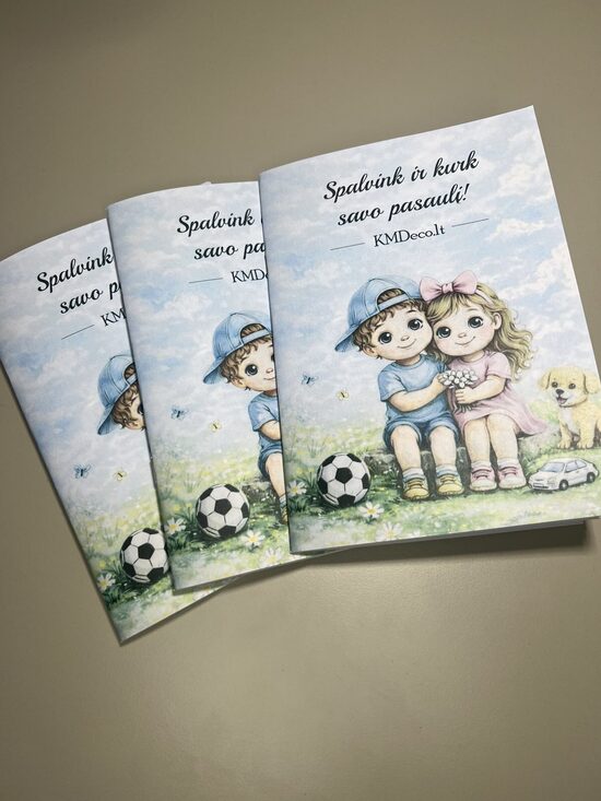 Spalvinimo knygelė Spalvink ir kurk savo pasaulį! A5