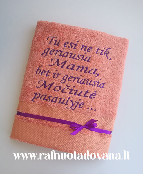 Siuvinėtas rankšluostis Tu esi...