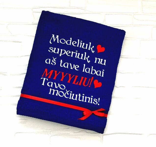 Siuvinėtas rankšluostis - Modeliuk...