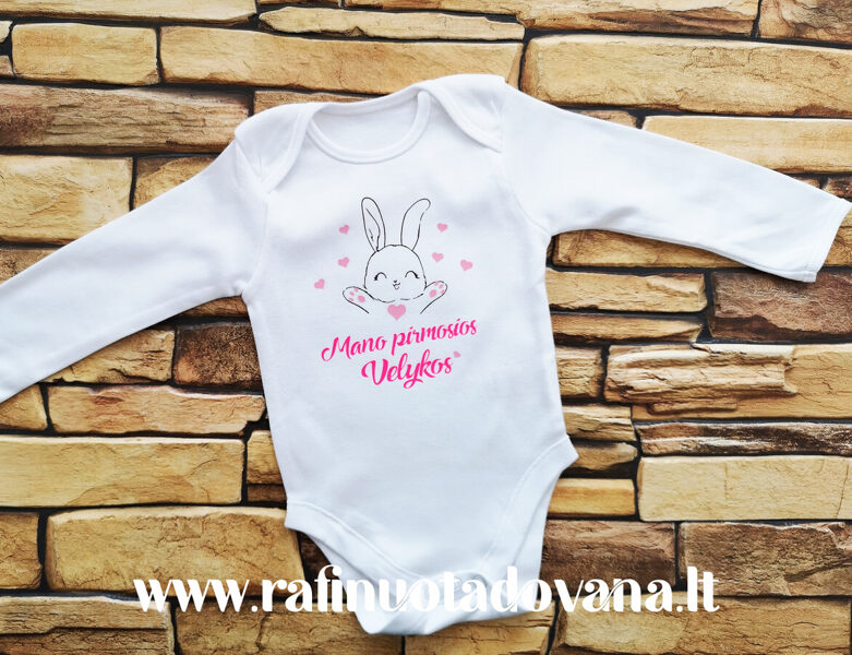 Smėlinukas - Mano pirmosios Velykos (ryškiai rožinis tekstas)