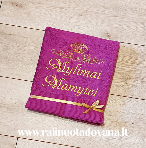 Siuvinėtas rankšluostis Mylimai Mamytei Nr.3