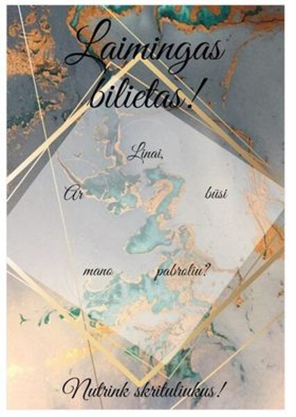 Kvietimas pamergei, pabroliui arba liudininkams Nr.7