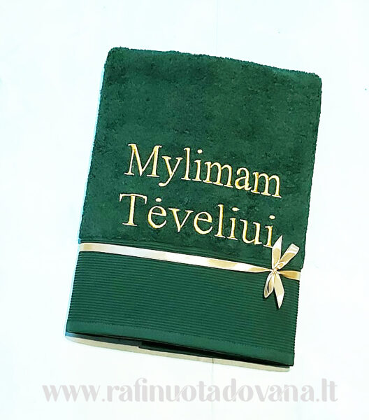 Siuvinėtas rankšluostis - Mylimam Tėveliui