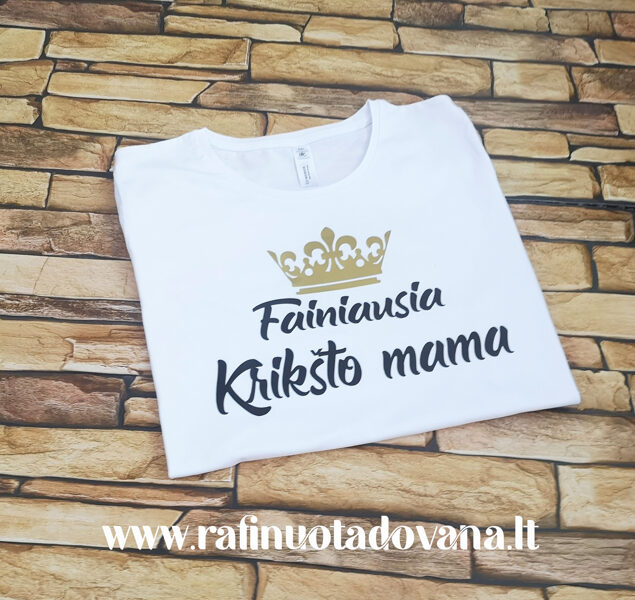 Marškinėliai - Fainiausias Krikšto mama