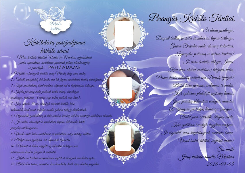 Krikštatėvių pasižadėjimai - Ryškus lengvumas