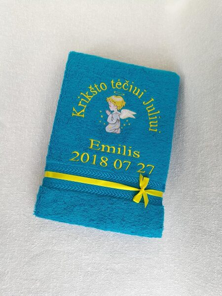 Siuvinėtas rankšluostis (Emilis) Kriktšo tėčiui