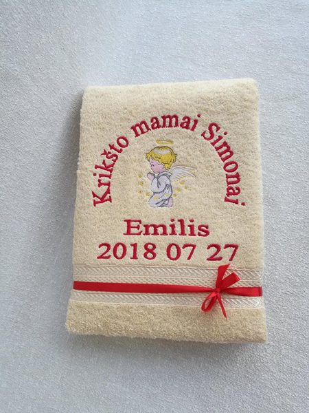Siuvinėtas rankšluostis (Emilis)