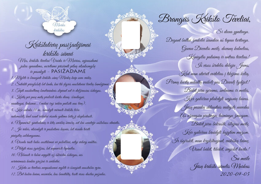 Krikštatėvių pasižadėjimai - Lengvumas