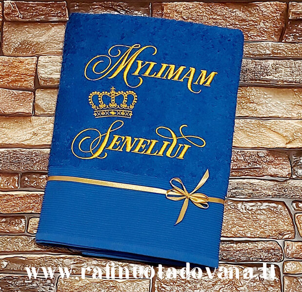 Siuvinėtas rankšluostis - mylimam Seneliui