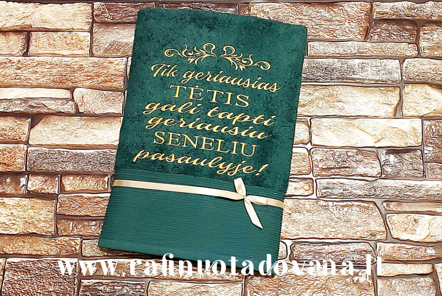 Siuvinėtas rankšluostis - Seneliui