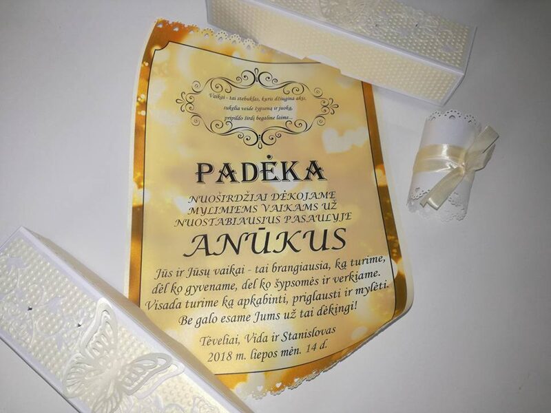 Padėka Tėveliams nuo Senelių už anūkus