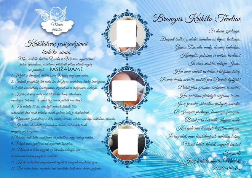 Krikštatėvių pasižadėjimai - Jūros mėlynumas