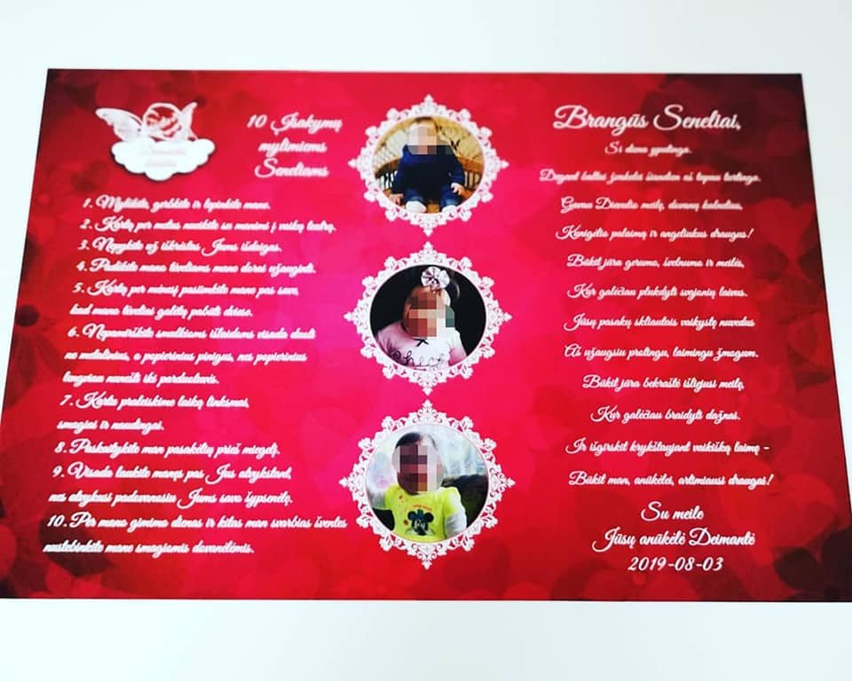 Įsakymai Seneliams - Angelas (bordo)