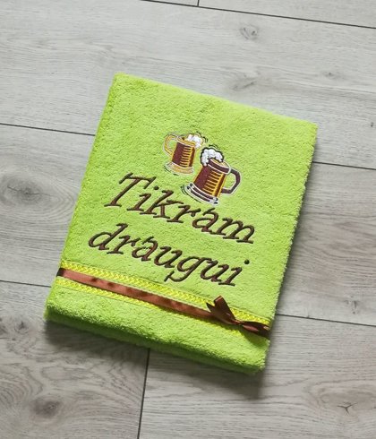 Siuvinėtas rankšluostis Tikram draugui