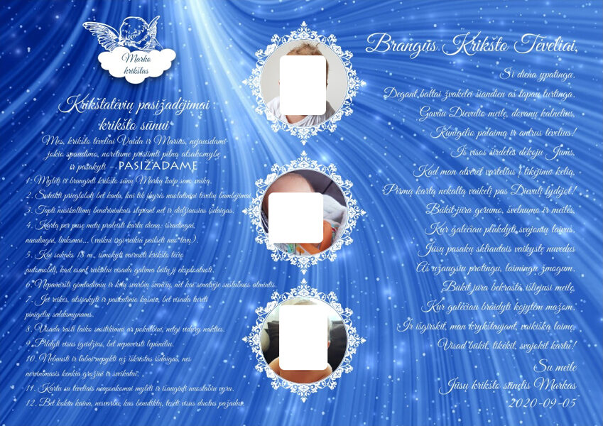 Krikštatėvių pasižadėjimai - Ryškus mėlynumas