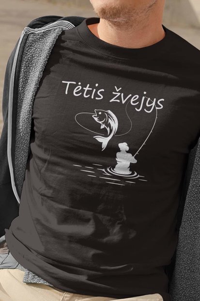 Marškinėliai Tėtis žvejys