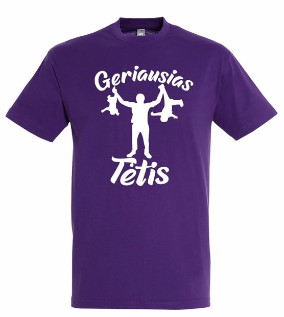 Marškinėliai Geriausias Tėtis (violetiniai)