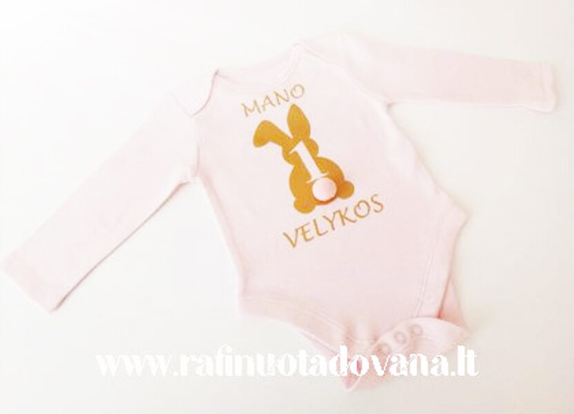 Smėlinukas Velykų auksinis kiškutis (rožinis)