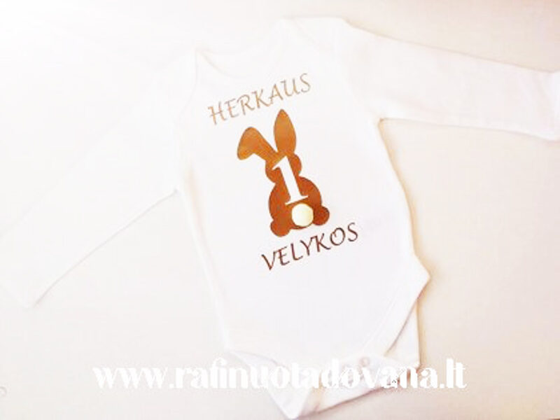 Smėlinukas Velykų auksinis kiškutis (baltas)