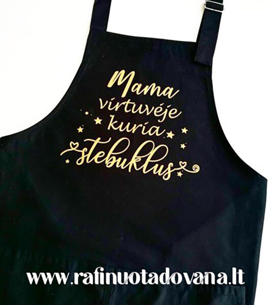 Prijuostė Mama kuria stebuklus