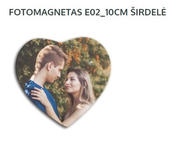 FOTOMAGNETAS E02_10CM ŠIRDELĖ
