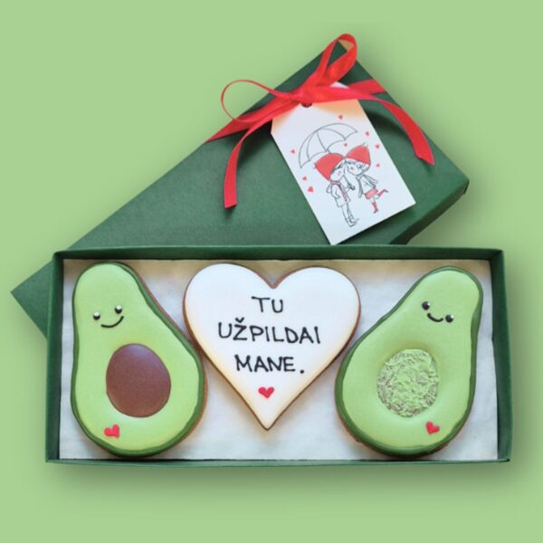 Rinkinukas „Avokadai”, 3 meduoliai dėžutėje