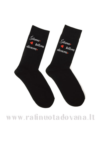 Kojinės su spauda - Šiluma šaltoms dienoms