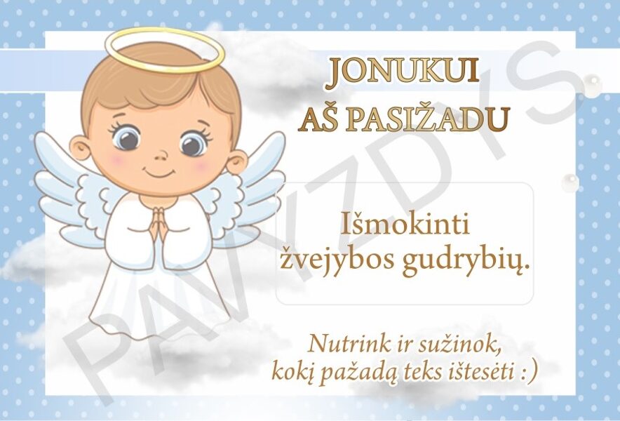 Nutrinami, įrašyti pažadai - Melsvas angeliukas