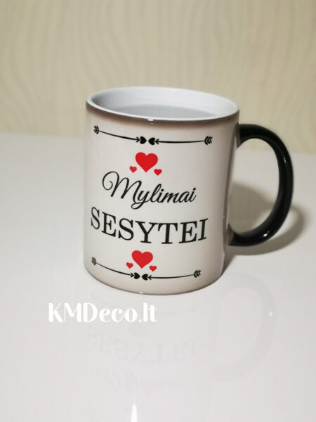Magiškas puodelis su spauda Sesei